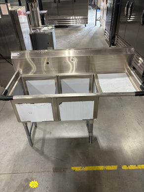 2 Compartment Sink w/ Drain Board