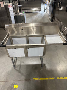 2 Compartment Sink w/ Drain Board