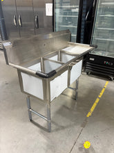 2 Compartment Sink w/ Drain Board