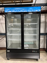 CES Double Door Glass Merchandiser Freezer