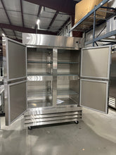 CES Split Double Door Stainless Freezer