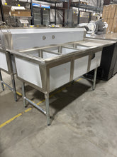 3 Compartment Sink w/ Right Drain Board