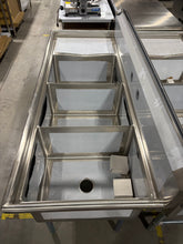 3 Compartment Sink w/ Left Drain Board
