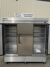 True 3 Door Stainless Cooler